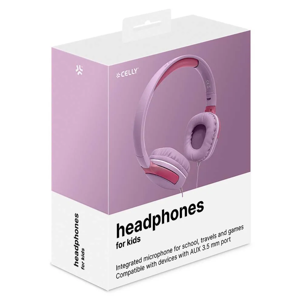 Celly Beats Trådløse Hodetelefoner, Pink, One Size Celly Beats Trådløse Hodetelefoner, Pink, One Size