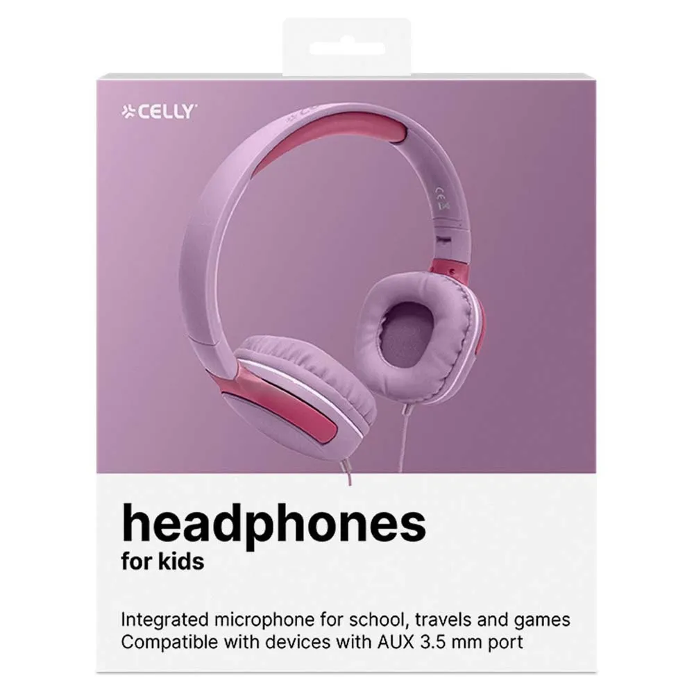 Celly Beats Trådløse Hodetelefoner, Pink, One Size Celly Beats Trådløse Hodetelefoner, Pink, One Size