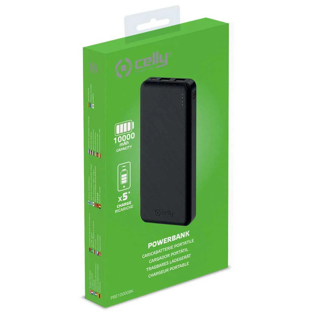 Celly Strømbank 10a, Black, One Size