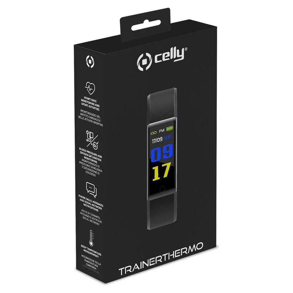 Celly Thermo Aktivitetsarmbånd, Black Celly Thermo Aktivitetsarmbånd, Black