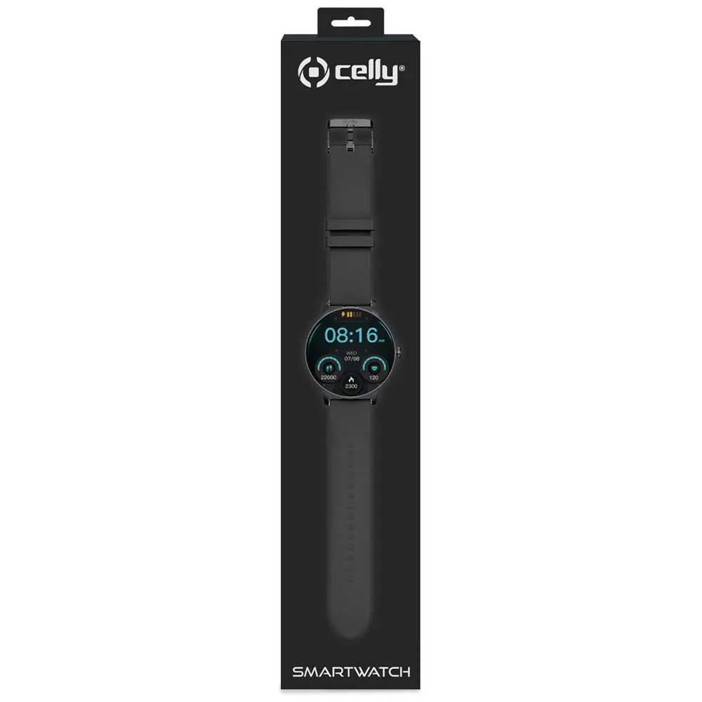 Celly Train Round 2 Smartklokke, Black
