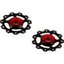 Cema Shimano/sram Ceramic Trinsehjulsett For Sykkel, Black / red, 9-11s