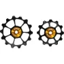 Cema Sram Axs Road Ceramic Trinsehjulsett For Sykkel, Black / gold, 12-14t