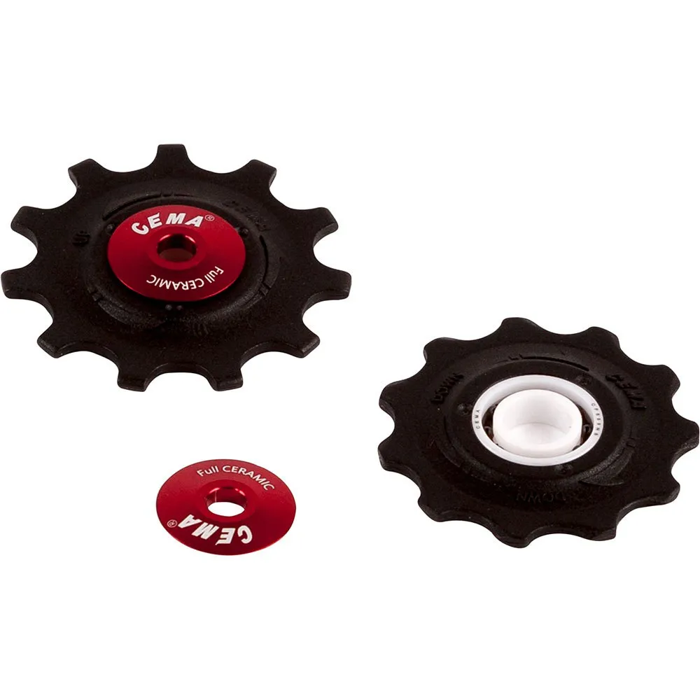 Cema Sram Xx1/x01 Full Ceramic Trinsehjulsett For Sykkel, Black, 10-11s Cema Sram Xx1/x01 Full Ceramic Trinsehjulsett For Sykkel, Black, 10-11s