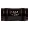 Cema T47 Stainless Steel Shimano Kranklagerkopper, Black, 68/73mm