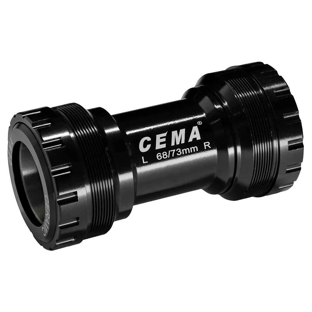 Cema T47 Stainless Steel Sram Dub Kranklagerkopper, Black, 68/73mm