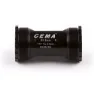 Cema T47 Threaded Stainless Steel Shimano Kranklagerkopper, Black, 85.5mm
