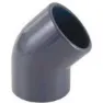 Cepex 01759 45º Pvc Ø225 Albue Med Muffe unisex, Grey, One Size
