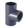 Cepex 22603 90º Pvc Ø90 T-stykke Med Solvent-muffe X Bsp-hunnlig Gjenger unisex, Grey, One Size