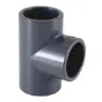 Cepex 22604 90º Pvc Ø110 T-stykke Med Muffe For Lim X Bsp-hunkjønn unisex, Grey, One Size
