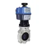 Cepex 30286 Ø63-75 Ac/dc Pvc-u Butterflyventil Industriell O-ringer Epdm Elektrisk Aktuert + Bsr Sikkerhetsblokk 24-240v unisex, Grey, One Size