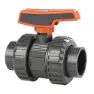 Cepex 37052 Pvc-u Ø2 Kuleventiler Standardserie Ptfe Epdm Bsp Hunngjenge Svart Prikk unisex, Grey, One Size