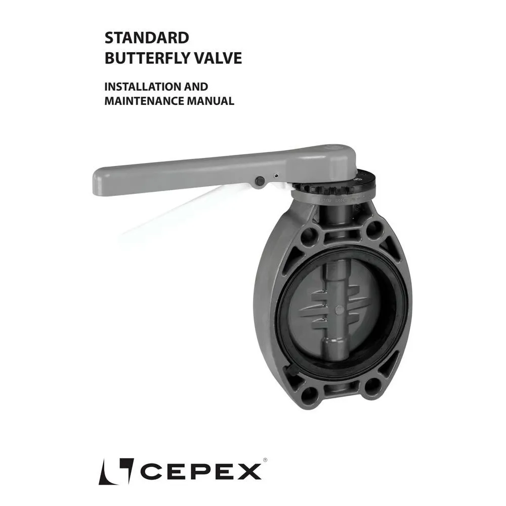 Cepex Stål 34533 Pvc-u Ø90 Butterflyventiler Std-serie Fpm O-ringer Sinkbelagt Aksel unisex, Grey, One Size Cepex Stål 34533 Pvc-u Ø90 Butterflyventiler Std-serie Fpm O-ringer Sinkbelagt Aksel unisex, Grey, One Size