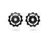 CeramicSpeed Keramiske Trinsehjul Shimano 9/10-Speed, Svart