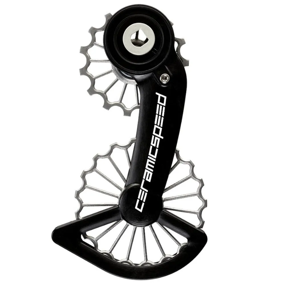 CeramicSpeed Ospw 3d Hollow Titanium Coated Sram Red/force Axs 12s Jockeyhjulsystem, Black, 15-19t