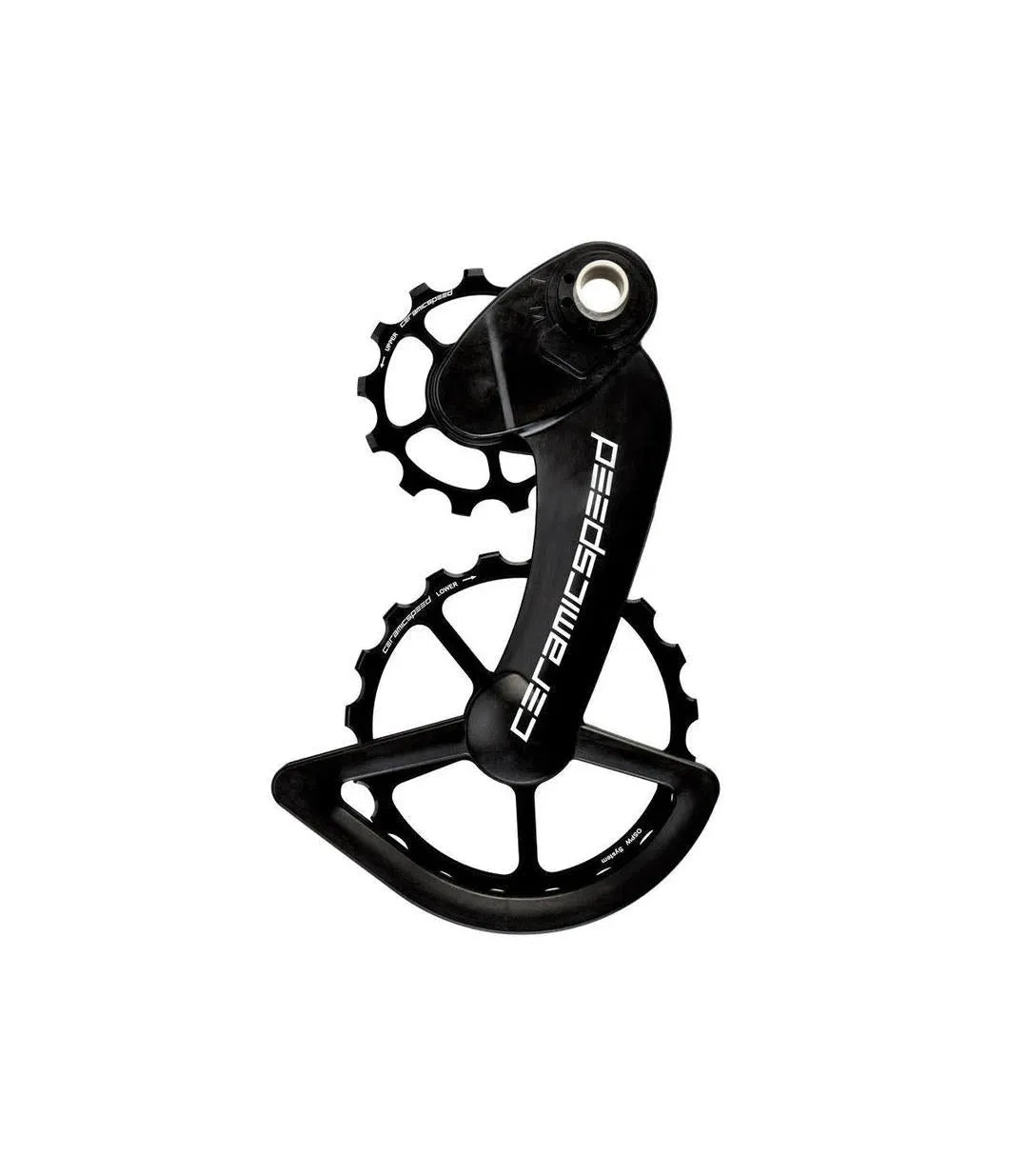 CeramicSpeed Oversized Pulley CAMPAGNOLO 12s. Coated, Black