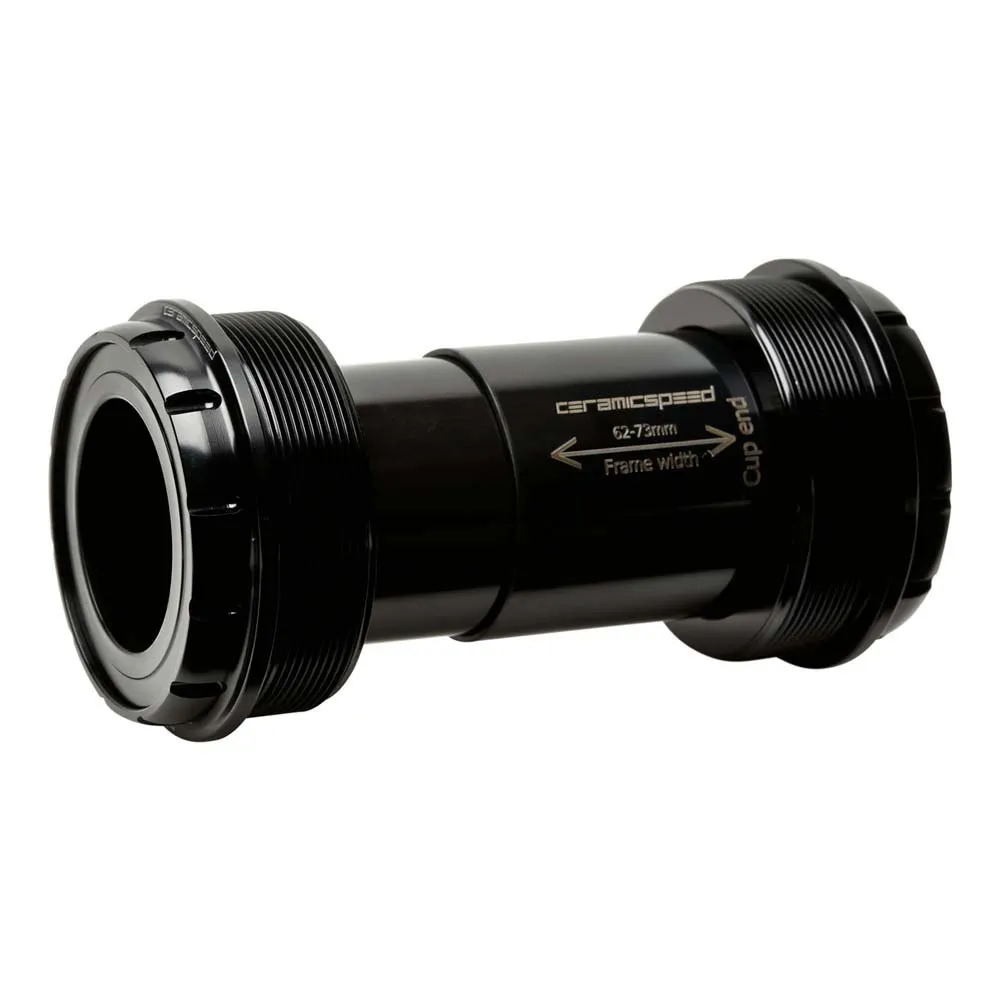 CeramicSpeed T47/68 Sram Dub Gravel Coated Kranklagerkopper, Black, 68mm