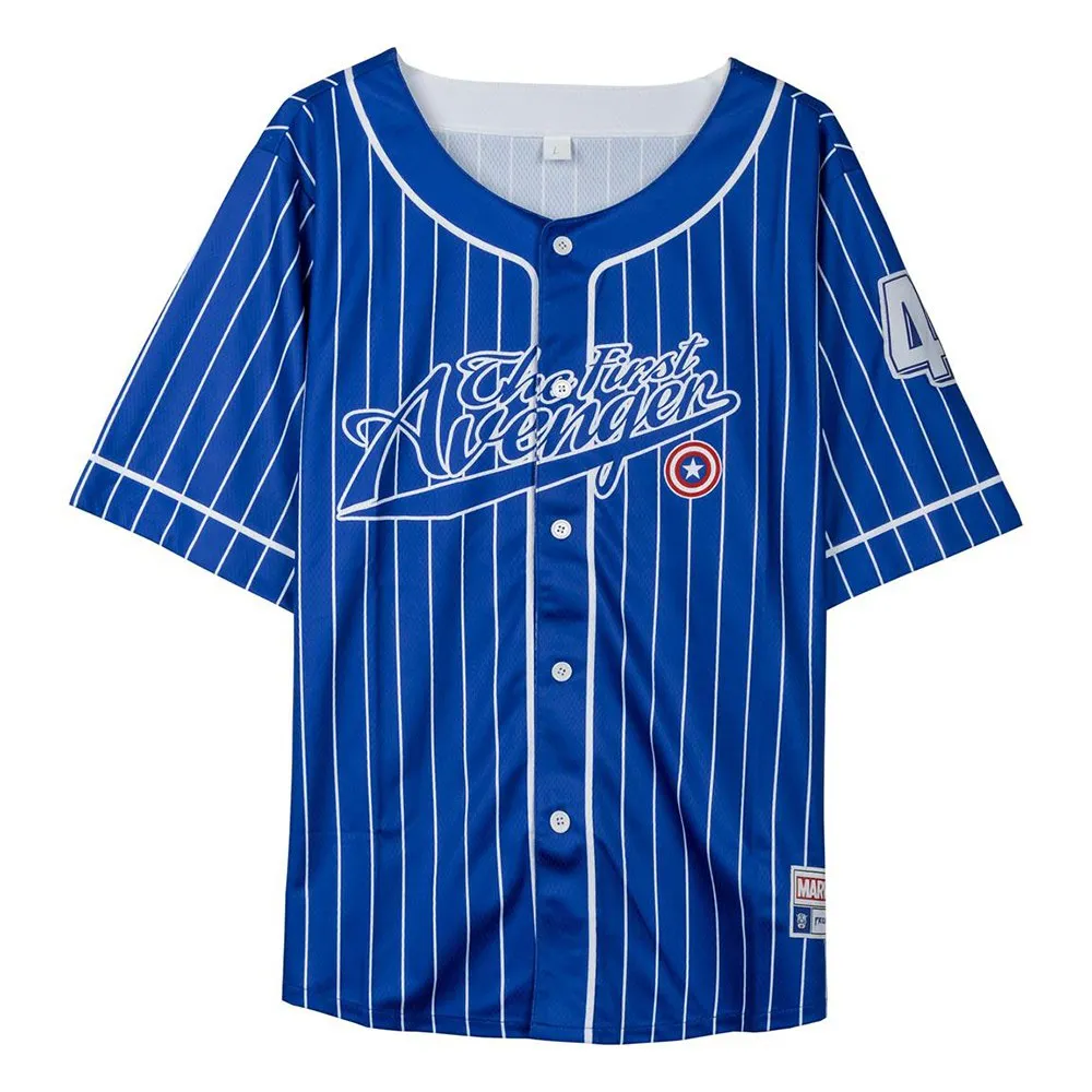 Cerda Group Baseball Avengers Capitan America Kortarmet T-skjorte Cerda Group Baseball Avengers Capitan America Kortarmet T-skjorte