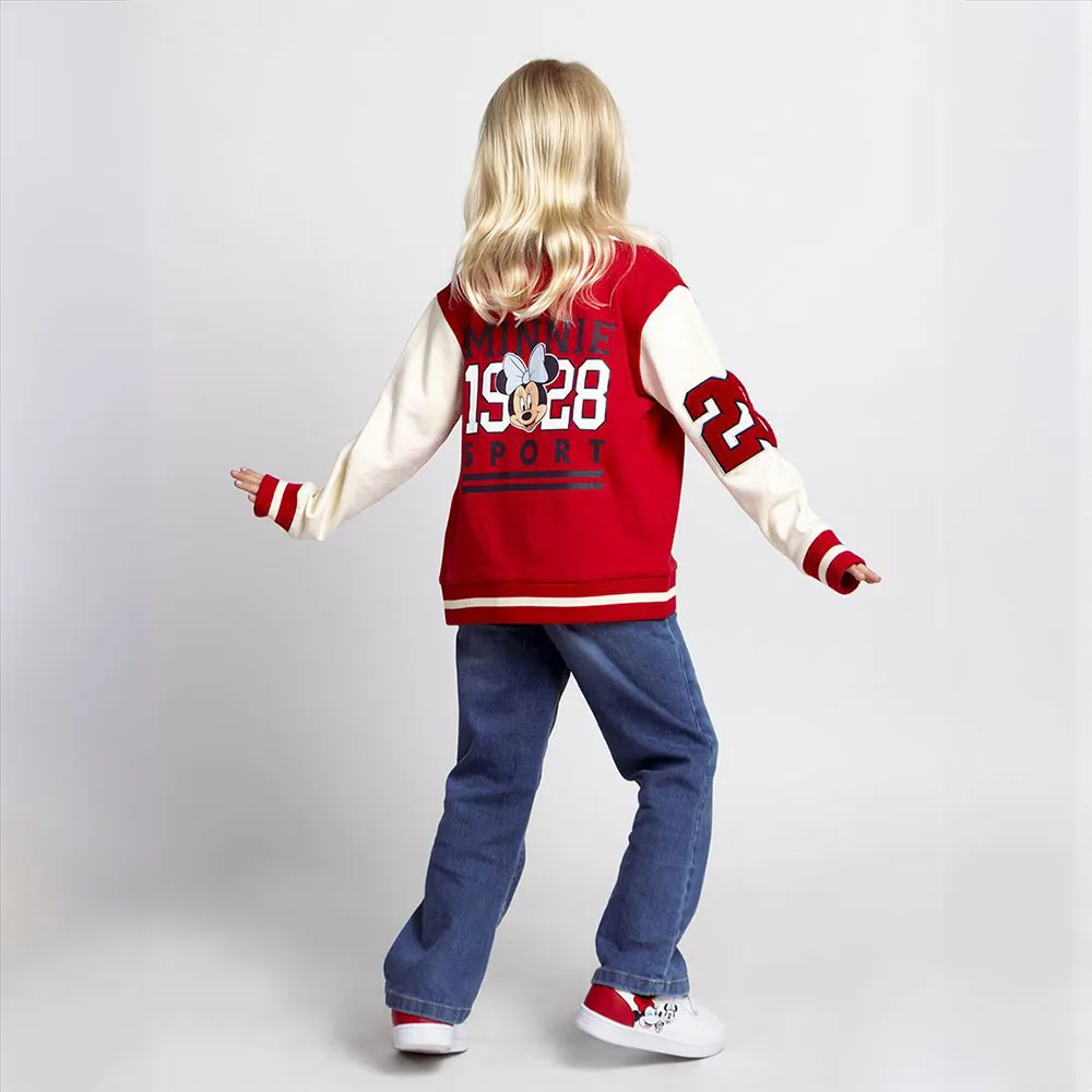 Cerda Group Cotton Brushed Baseball Minnie Jakke Cerda Group Cotton Brushed Baseball Minnie Jakke