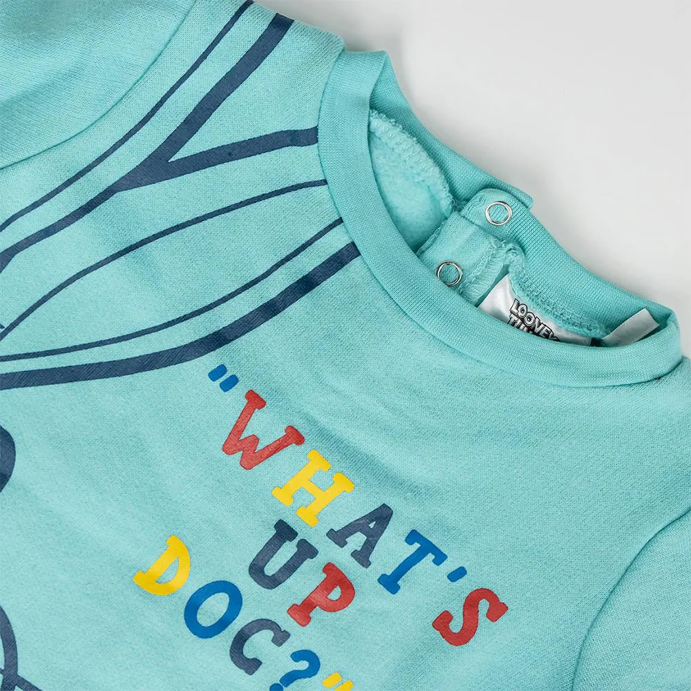 Cerda Group Cotton Brushed Looney Tunes Baby Treningsdress 3 Stykker, Blue, 6-9MON