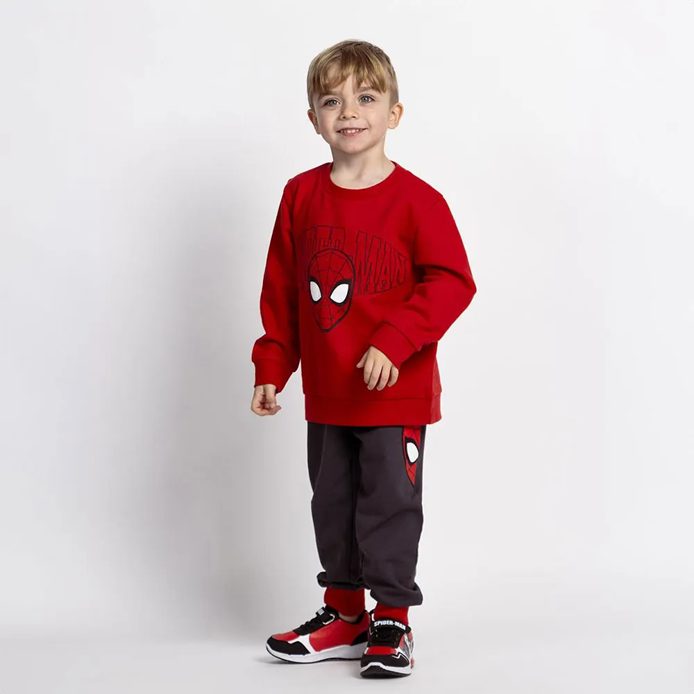 Cerda Group Cotton Brushed Spiderman Treningsdress, Red Cerda Group Cotton Brushed Spiderman Treningsdress, Red