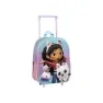 Cerda Group Gabbys Dukkehus Med 3d-hjulryggsekk, Multicolor