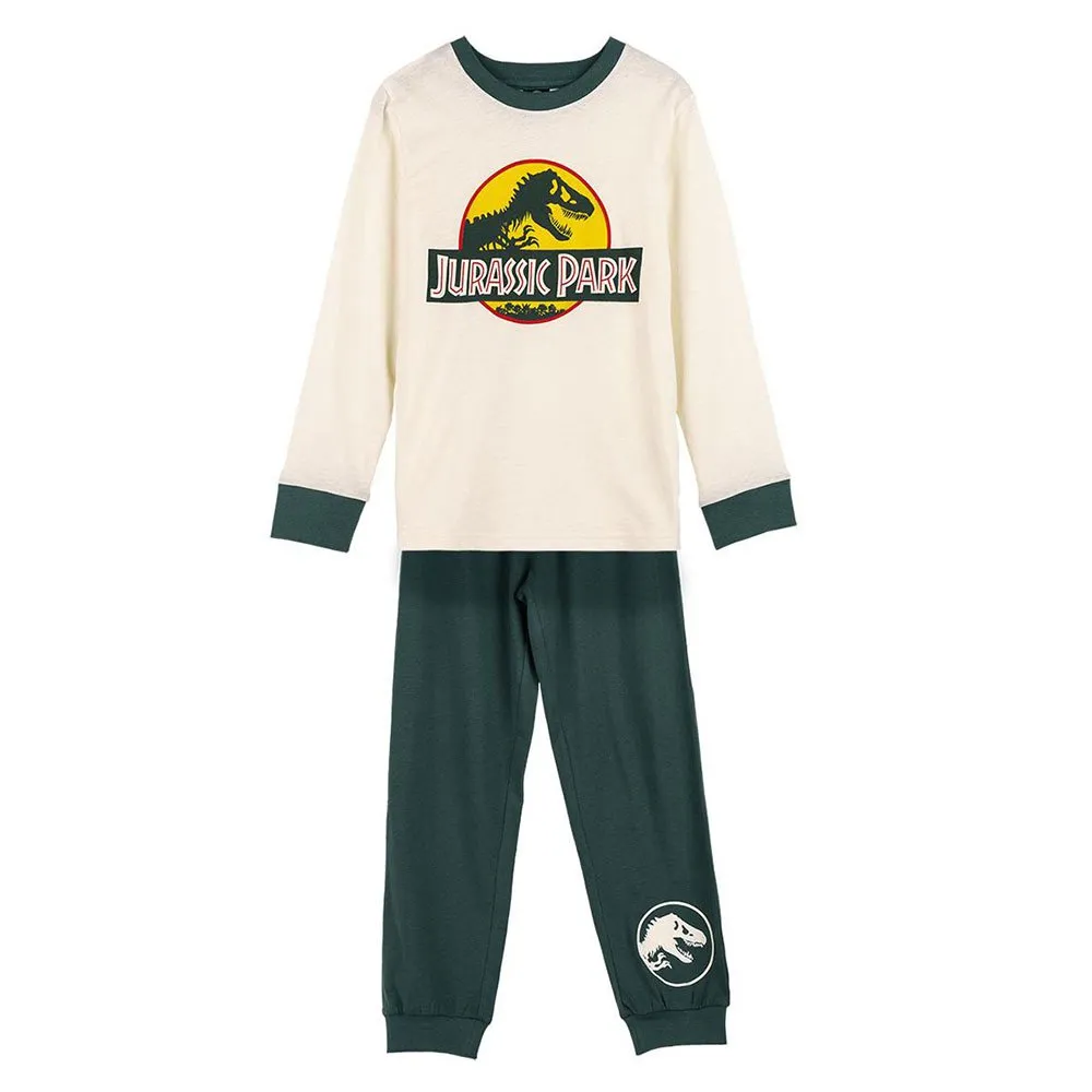 Cerda Group Jurassic Park Pyjamas Med Lange Ermer, White / green, 5Y Cerda Group Jurassic Park Pyjamas Med Lange Ermer, White / green, 5Y