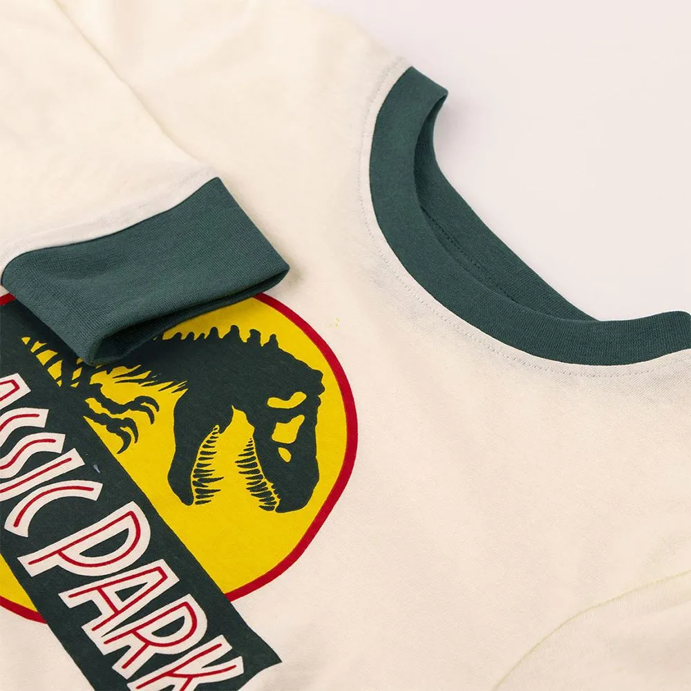 Cerda Group Jurassic Park Pyjamas Med Lange Ermer, White / green, 5Y Cerda Group Jurassic Park Pyjamas Med Lange Ermer, White / green, 5Y