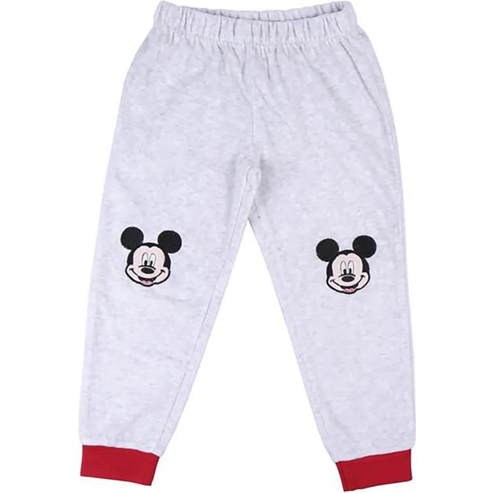 Cerda Group Lang Velor Mickey Pyjamas, Grey, 5Y