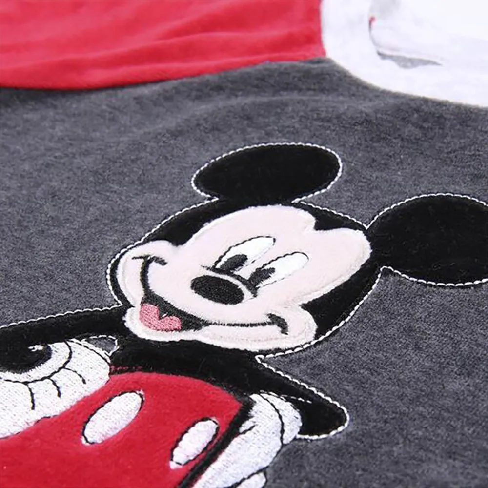 Cerda Group Lang Velor Mickey Pyjamas, Grey, 5Y