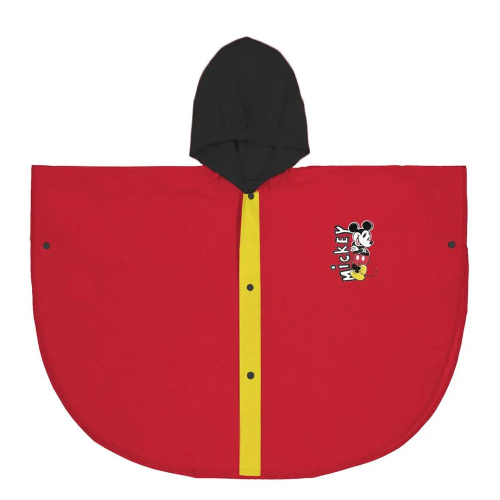 Cerda Group Mickey Poncho, Red, 3-4Y
