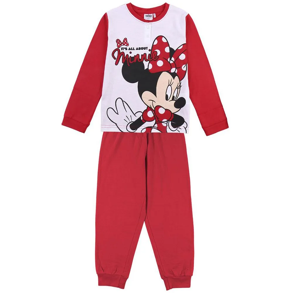 Cerda Group Minnie Pyjamas Med Lange Ermer, Red, 6Y