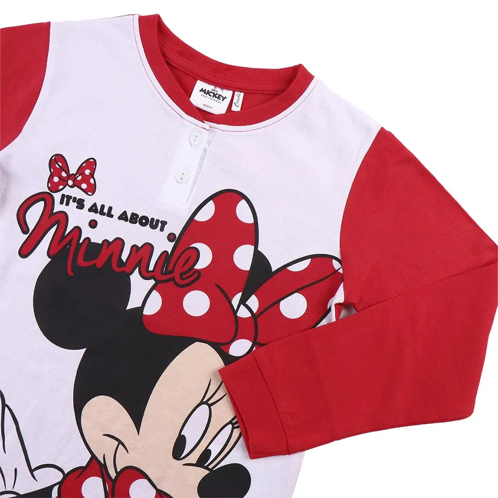 Cerda Group Minnie Pyjamas Med Lange Ermer, Red, 6Y