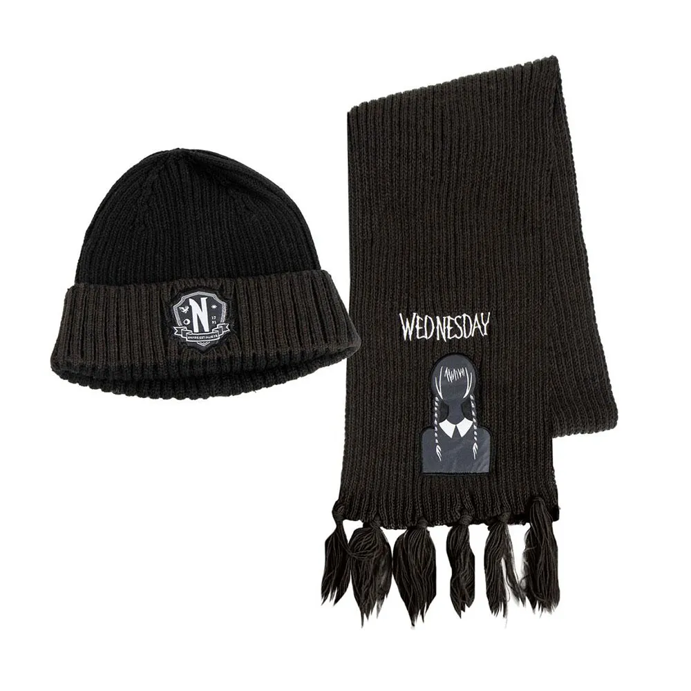 Cerda Group Set Pieces Scarf Wednesday Lue, Black, One Size Cerda Group Set Pieces Scarf Wednesday Lue, Black, One Size
