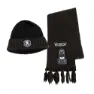Cerda Group Set Pieces Scarf Wednesday Lue, Black, One Size
