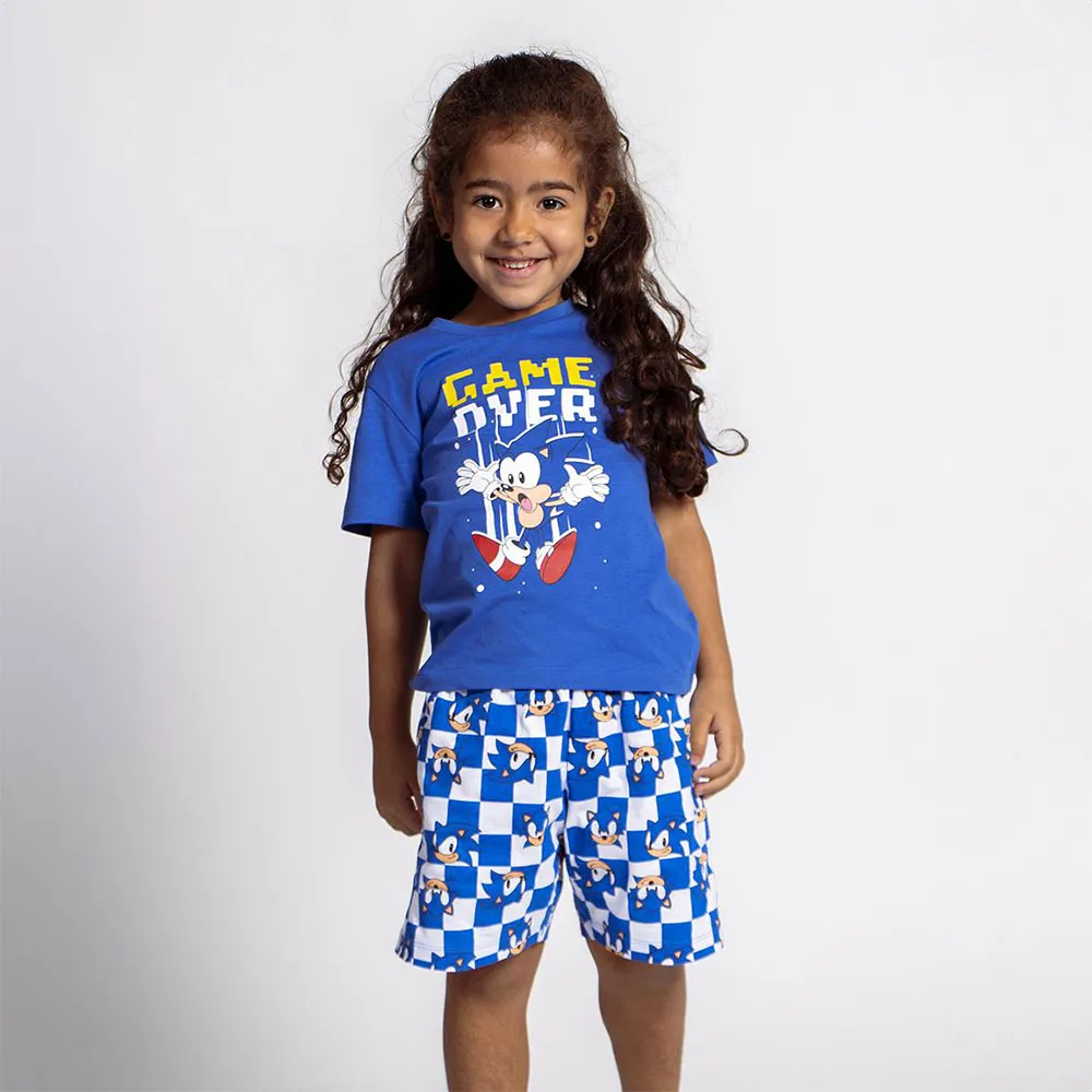 Cerda Group Sonic Kort Ermet Pysjamas, Blue, 6Y Cerda Group Sonic Kort Ermet Pysjamas, Blue, 6Y