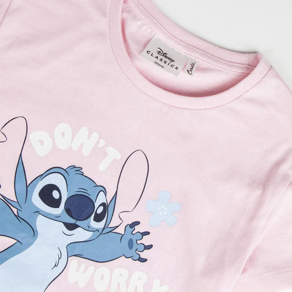 Cerda Group Stitch Pyjamas, Pink, 12Y