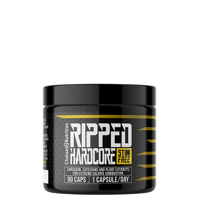 Chained Nutrition Ripped Hardcore Stimfree, 90 caps