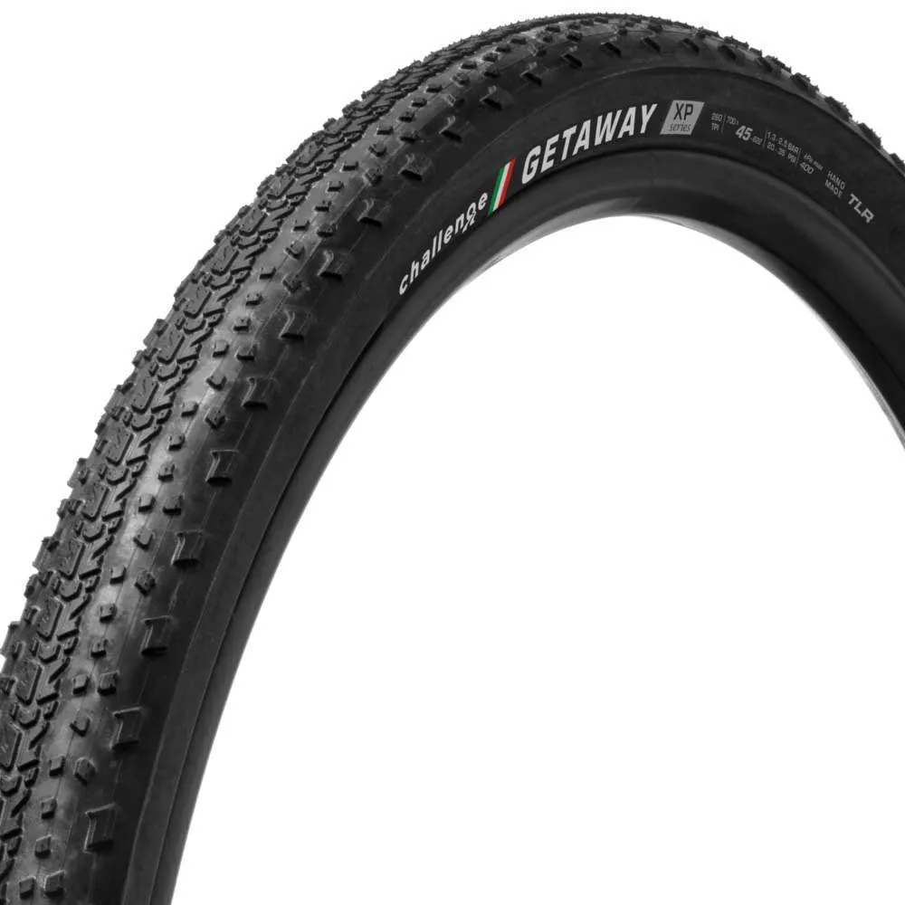 Challenge Getaway Xp Handmade Tubeless 700c X 45 Graveldekk, Black, 700C x 45, Sykkeldekk