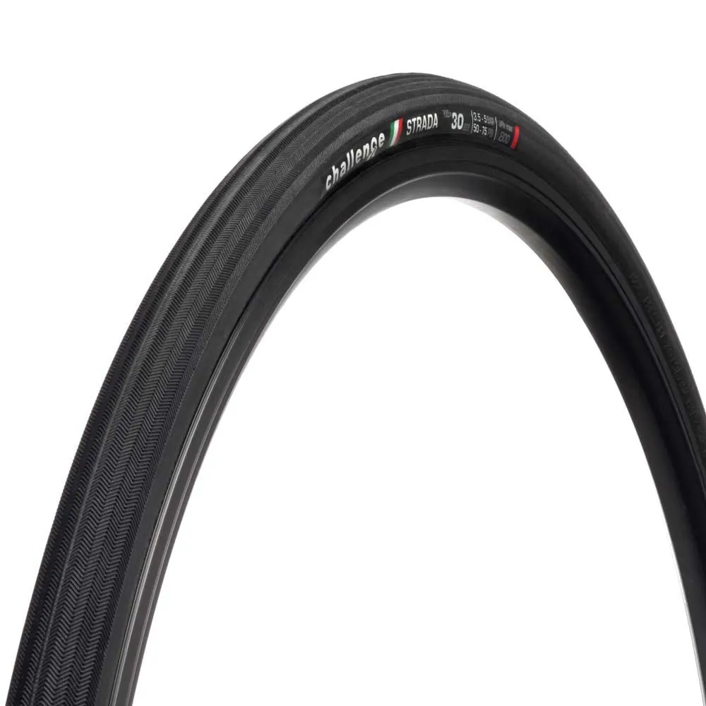 Challenge Strada 700 X 30 Racerdekk, Black, 700 x 30, Sykkeldekk