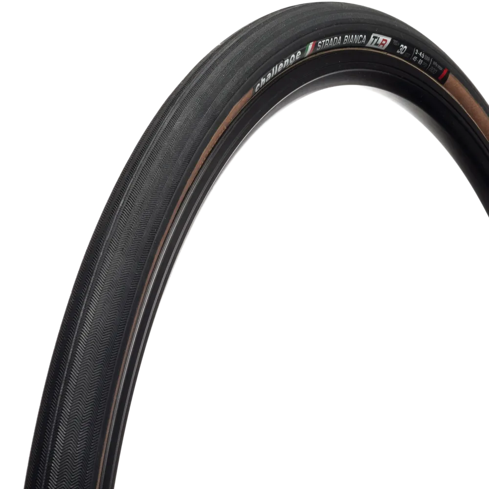 Challenge Strada Bianca TLR Vulcanized Tan 700x40C, Sykkeldekk