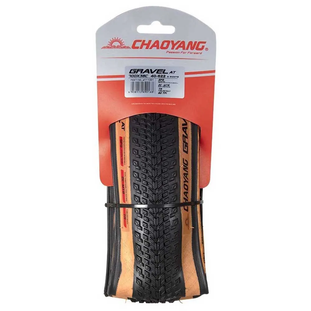 Chaoyang All Terrain Tubeless 700c X 38 Graveldekk, Black / brown, 700C x 38, Sykkeldekk