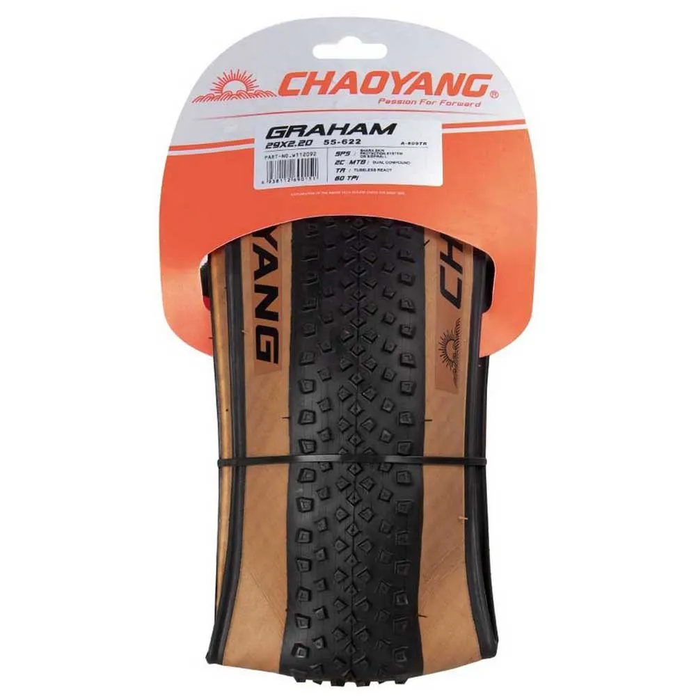Chaoyang Graham Tubeless 29´´ X 2.20 Mtb-dekk, Black / brown, 29" x 2.20, Sykkeldekk Chaoyang Graham Tubeless 29´´ X 2.20 Mtb-dekk, Black / brown, 29" x 2.20, Sykkeldekk