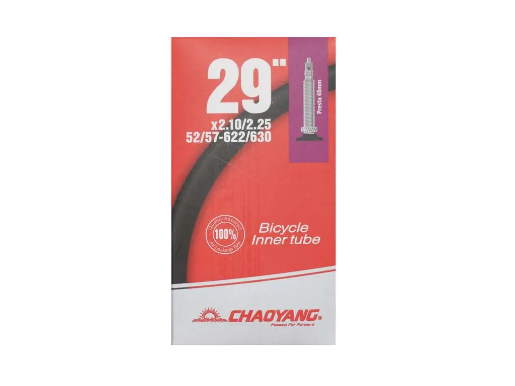 Chaoyang slange 29"x2,10-2,25 racerventil 48mm