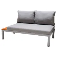 Chillvert Aluminium Bergamo Fsc Eukalyptus Hagesofa 138.20x76.6x73 Cm unisex