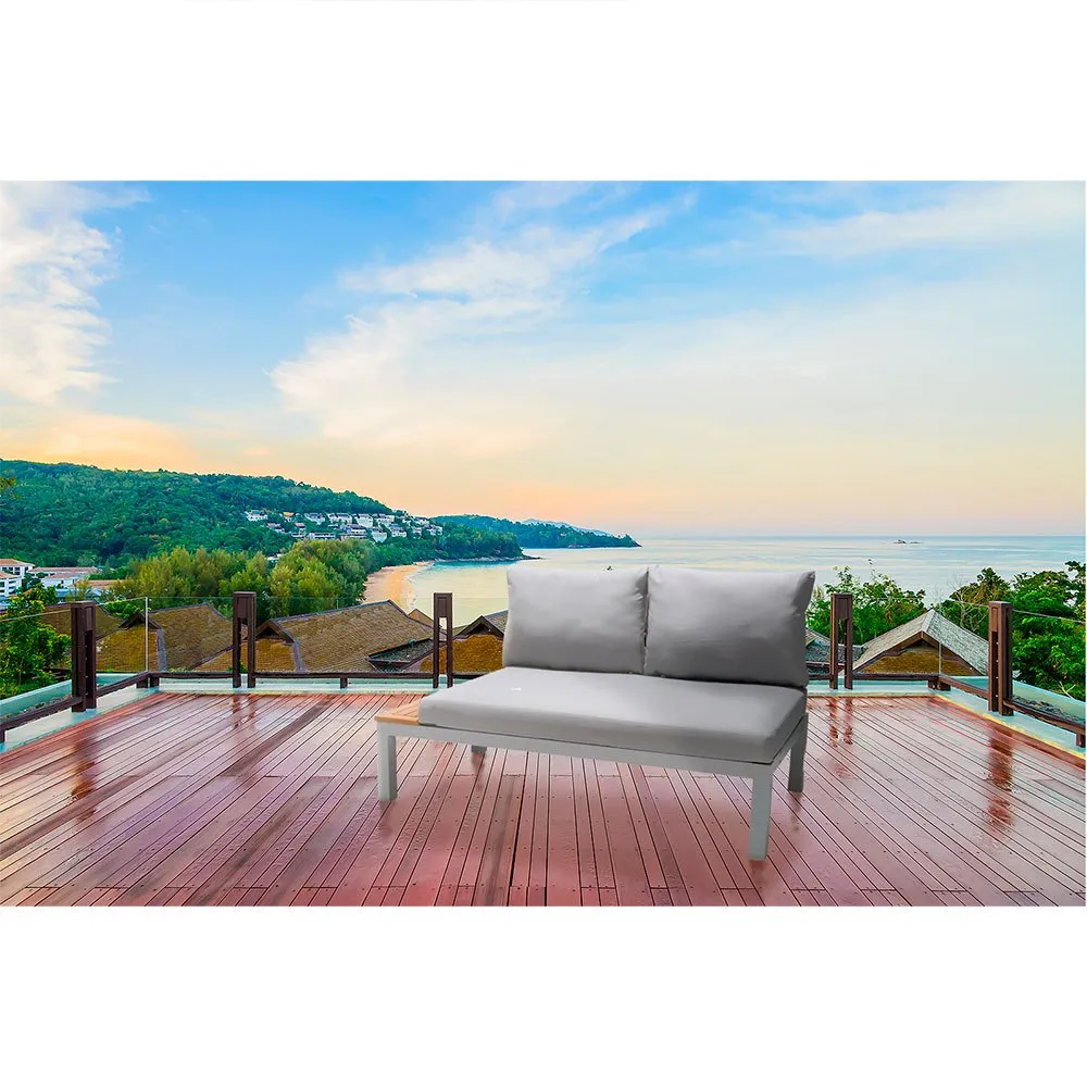 Chillvert Aluminium Bergamo Fsc Eukalyptus Hagesofa 138.20x76.6x73 Cm unisex, Grey, One Size Chillvert Aluminium Bergamo Fsc Eukalyptus Hagesofa 138.20x76.6x73 Cm unisex, Grey, One Size