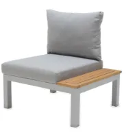 Chillvert Aluminium Bergamo Fsc Eukalyptus Hagesofa 78.20x76.6x730 Cm unisex