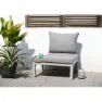 Chillvert Aluminium Bergamo Fsc Eukalyptus Hagesofa 78.20x76.6x730 Cm unisex, Grey, One Size