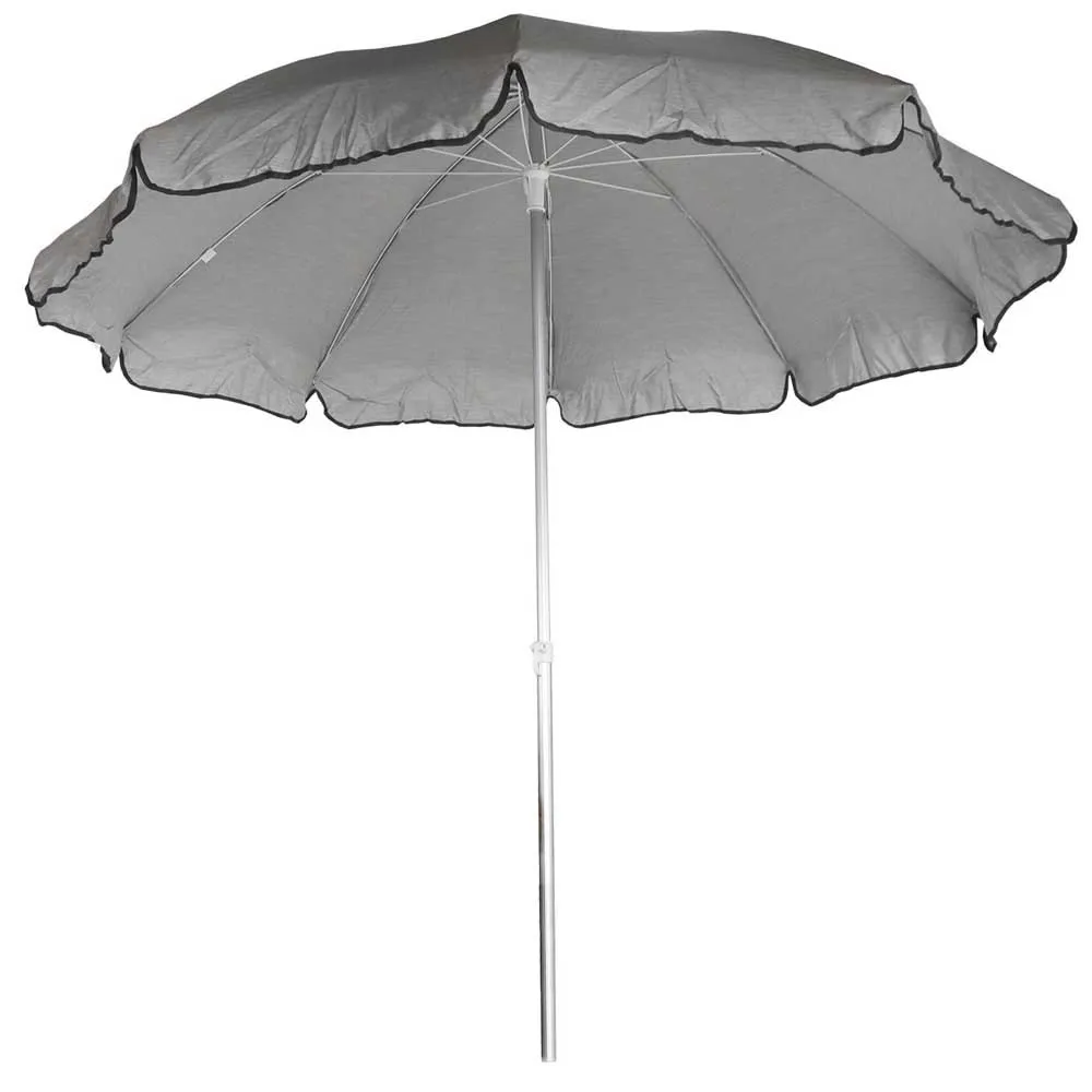 Chillvert Aluminium Foldbar Parasoll 240 Cm unisex, Grey stone, One Size Chillvert Aluminium Foldbar Parasoll 240 Cm unisex, Grey stone, One Size
