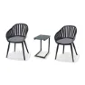 Chillvert Aluminium Lacio Harpiks-og Hagemøbelsett unisex, Black, One Size